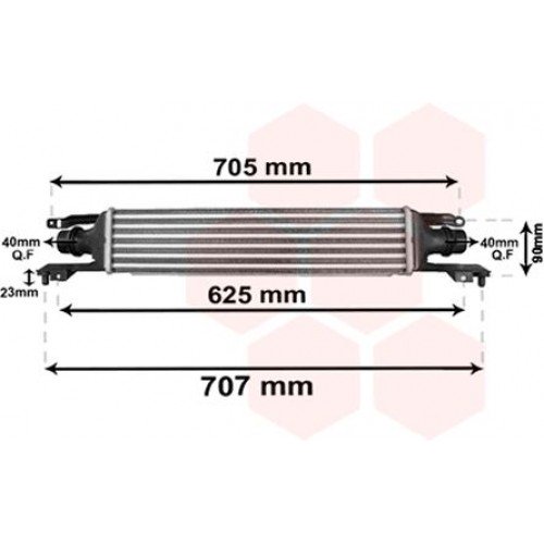 Ψυγείο Intercooler OPEL CORSA 2006 - 2011 ( D ) 032806220