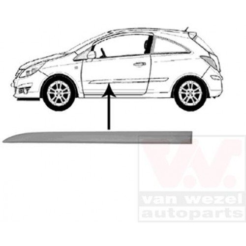 Φάσα Πόρτας Βαφόμενο OPEL CORSA 2006 - 2011 ( D ) Εμπρός Αριστερά 032806522