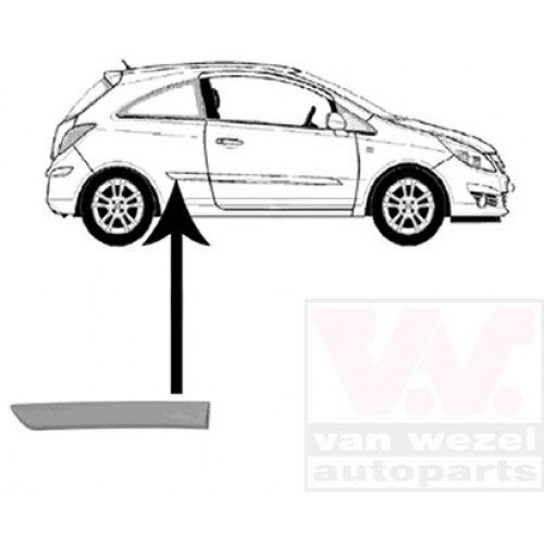 Φάσα Φτερού OPEL CORSA 2006 - 2011 ( D ) Πίσω Δεξιά 032806531
