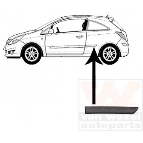 Φάσα Πόρτας OPEL CORSA 2006 - 2011 ( D ) Πίσω Αριστερά 032806552 Φάσα Πόρτας OPEL CORSA 2006 - 2011 ( D ) Πίσω Αριστερά 032806552