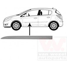 Φάσα Πόρτας Βαφόμενο OPEL CORSA 2006 - 2011 ( D ) Εμπρός Αριστερά 032806562