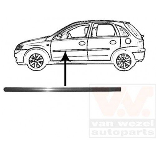 Διακοσμητικό Πόρτας OPEL CORSA 2000 - 2004 ( C ) Εμπρός Αριστερά 034206522
