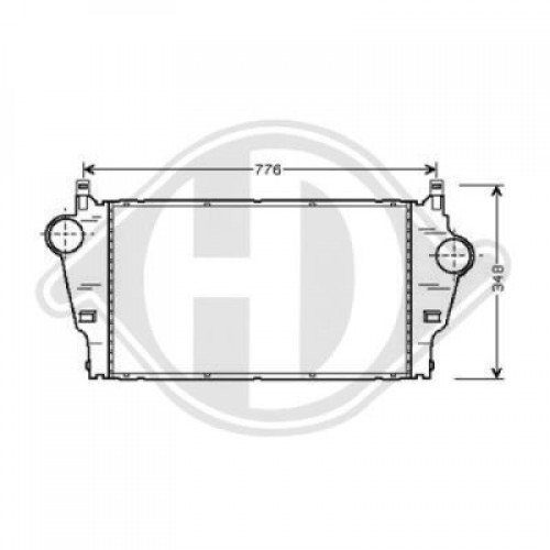 Ψυγείο Intercooler RENAULT LAGUNA 2001 - 2005 ( BG ) ( KG ) 034606200 Ψυγείο Intercooler RENAULT LAGUNA 2001 - 2005 ( BG ) ( KG ) 034606200