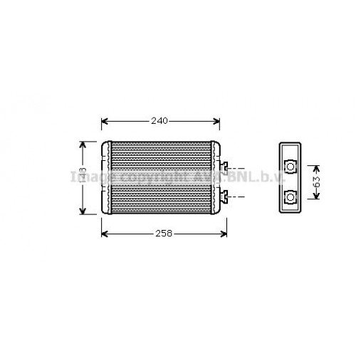 Ψυγείο Καλοριφέρ BMW 3 Series 2003 - 2005 ( E46 F/L ) 035606500 Ψυγείο Καλοριφέρ BMW 3 Series 2003 - 2005 ( E46 F/L ) 035606500