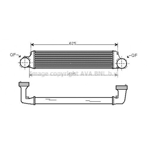 Ψυγείο Intercooler BMW 3 Series 2003 - 2005 ( E46 F/L ) 035806210