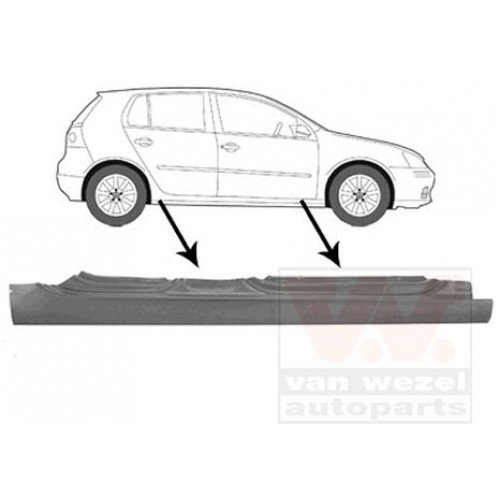 Μαρσπιέ Μεταλλικός VW GOLF 2004 - 2008 ( Mk5 ) Αριστερά 036108282 Μαρσπιέ Μεταλλικός VW GOLF 2004 - 2008 ( Mk5 ) Αριστερά 036108282