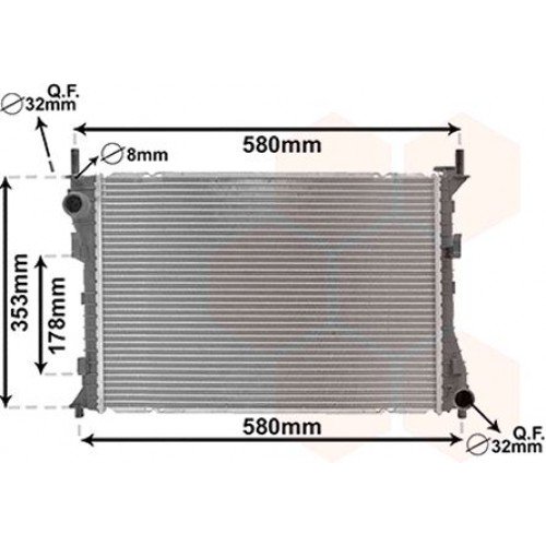 Ψυγείο Νερού FORD FIESTA 2002 - 2005 ( Mk5a ) 036206320