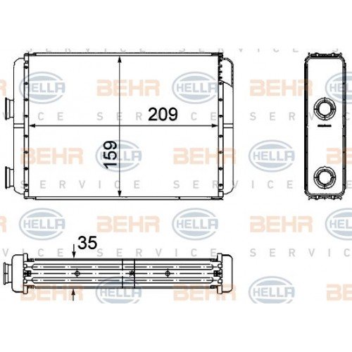 Ψυγείο Καλοριφέρ FIAT PUNTO 1999 - 2003 ( 188 ) 036806510
