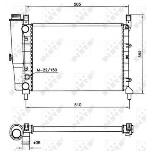 Ψυγείο Νερού FIAT UNO 1983 - 1989 ( 146 ) 037206310
