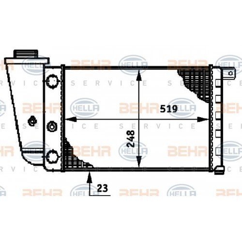 Ψυγείο Νερού FIAT PANDA 1986 - 2003 ( 141A ) 039406300