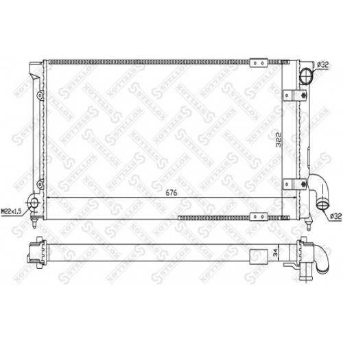 Ψυγείο Νερού SEAT TOLEDO 1990 - 1994 ( 1L ) 039806310