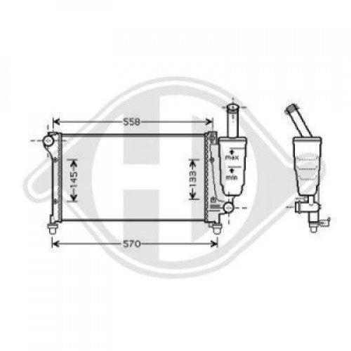Ψυγείο Νερού FIAT PANDA 2003 - 2009 ( 169 ) 040006310 Ψυγείο Νερού FIAT PANDA 2003 - 2009 ( 169 ) 040006310