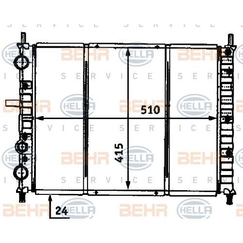 Ψυγείο Νερού FIAT BRAVA 1995 - 2003 ( 182 ) 040906360