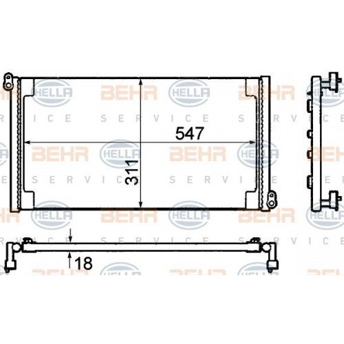 Ψυγείο A/C (Εξωτερικό) FIAT BRAVA 1995 - 2003 ( 182 ) 040906420