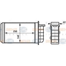 Ψυγείο Καλοριφέρ FIAT BRAVA 1995 - 2003 ( 182 ) 040906510