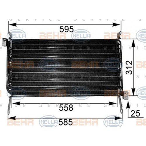 Ψυγείο A/C (Εξωτερικό) FIAT MAREA 1996 - 2002 ( 185 ) 041206425