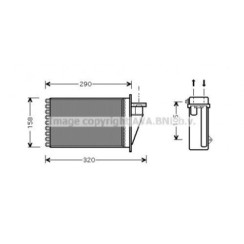 Ψυγείο Καλοριφέρ FIAT MAREA 1996 - 2002 ( 185 ) 041206500