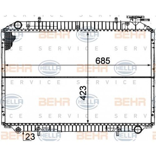 Ψυγείο Νερού NISSAN SERENA 1991 - 1996 ( C23 ) 042406300