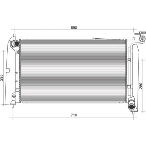 Ψυγείο Νερού TOYOTA COROLLA 2002 - 2004 ( E120 ) 044106310