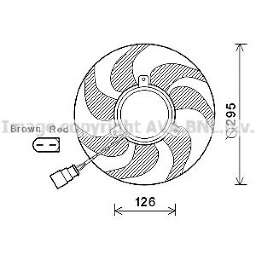 Βεντιλατέρ A/C SKODA SUPERB 2001 - 2008 ( 3U4 ) 044506470