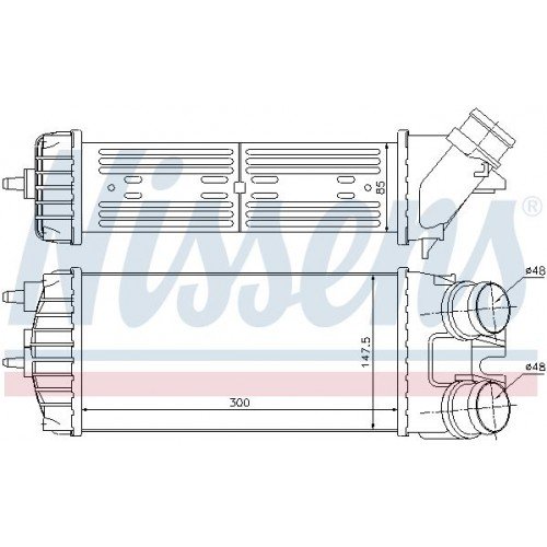 Ψυγείο Intercooler PEUGEOT PARTNER 2002 - 2008 044706200