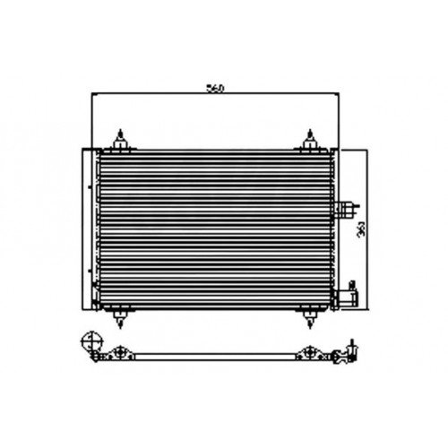 Ψυγείο A/C (Εξωτερικό) PEUGEOT PARTNER 2002 - 2008 044706400