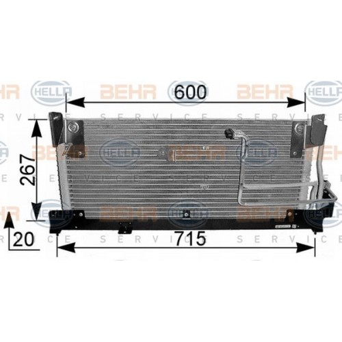 Ψυγείο A/C (Εξωτερικό) OPEL TIGRA 1994 - 2000 ( A ) 048406400