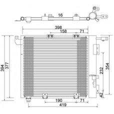 Ψυγείο A/C (Εξωτερικό) OPEL ASTRA 1998 - 2004 ( G ) 048806430