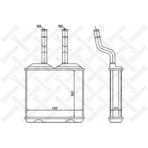 Ψυγείο Καλοριφέρ OPEL CORSA 1993 - 2000 ( B ) 049406500