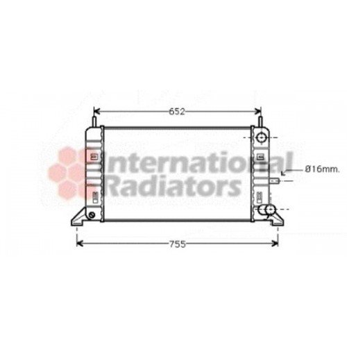 Ψυγείο Νερού FORD ESCORT 1986 - 1990 MK4 053606310