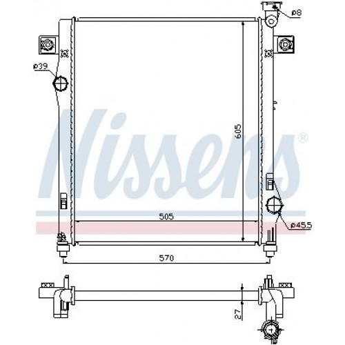 Ψυγείο Νερού DODGE NITRO 2007 - 054106300