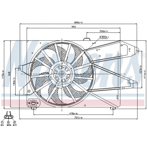 Βεντιλατέρ Νερού FORD MONDEO 1993 - 1996 ( Mk1 ) 055306440