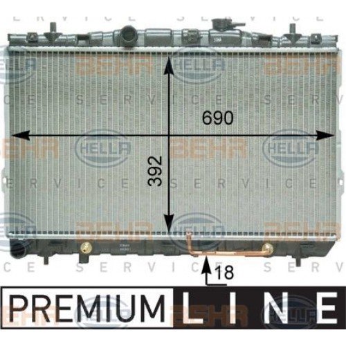 Ψυγείο Νερού HYUNDAI ELANTRA 2004 - 2007 ( XD ) 056506310