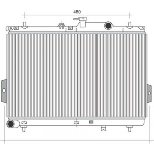 Ψυγείο Νερού HYUNDAI MATRIX 2001 - 2006 ( FC ) 057206320 Ψυγείο Νερού HYUNDAI MATRIX 2001 - 2006 ( FC ) 057206320