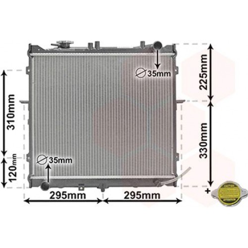 Ψυγείο Νερού KIA SPORTAGE 1995 - 1999 ( JA ) 057606300 Ψυγείο Νερού KIA SPORTAGE 1995 - 1999 ( JA ) 057606300