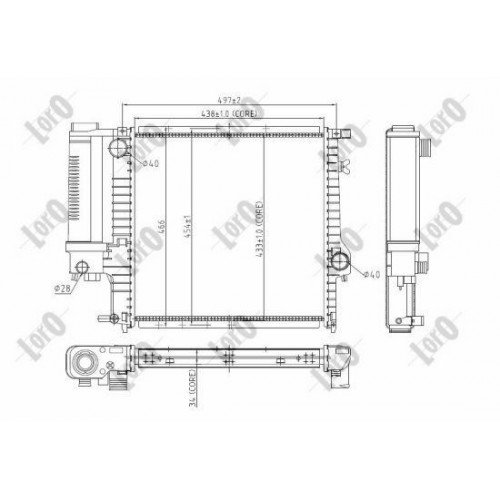 Ψυγείο Νερού BMW 3 Series 1995 - 2000 ( E36 F/L) 059306310