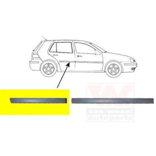 Φάσα Πόρτας Βαφόμενο VW GOLF 1998 - 2004 ( Mk4 ) Πίσω Δεξιά 059706531