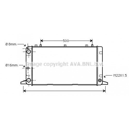 Ψυγείο Νερού AUDI 80 1986 - 1991 ( 89 ) ( 89Q ) ( 8A ) ( B3 ) 060806320