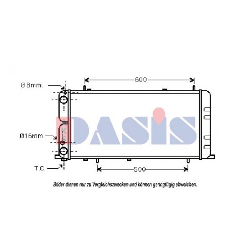 Ψυγείο Νερού AUDI 100 1982 - 1991 ( 44 ) ( 44Q ) ( C3 ) 061206300