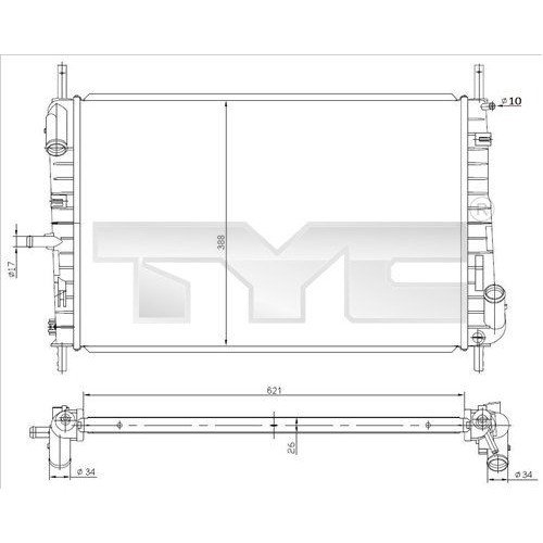 Ψυγείο Νερού FORD MONDEO 2000 - 2003 ( Mk3a ) 061906310 Ψυγείο Νερού FORD MONDEO 2000 - 2003 ( Mk3a ) 061906310