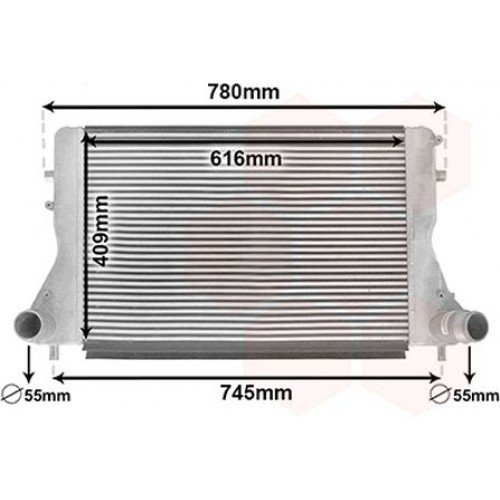 Ψυγείο Intercooler AUDI A3 2005 - 2008 ( 8P ) 062806230