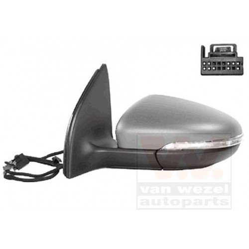 Καθρέπτης Ηλεκτρικός Θερμαινόμενος Ηλεκτρικά Ανακλινόμενος Βαφόμενος Με Φλας VW GOLF 2008 - 2013 ( Mk6 ) Αριστερά 066007502