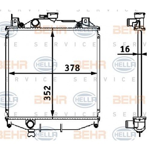 Ψυγείο Νερού SUZUKI SWIFT 1992 - 1996 ( SF ) 067706320