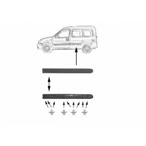 Φάσα Φτερού RENAULT KANGOO 1998 - 2003 ( KC ) Πίσω Αριστερά 069306552