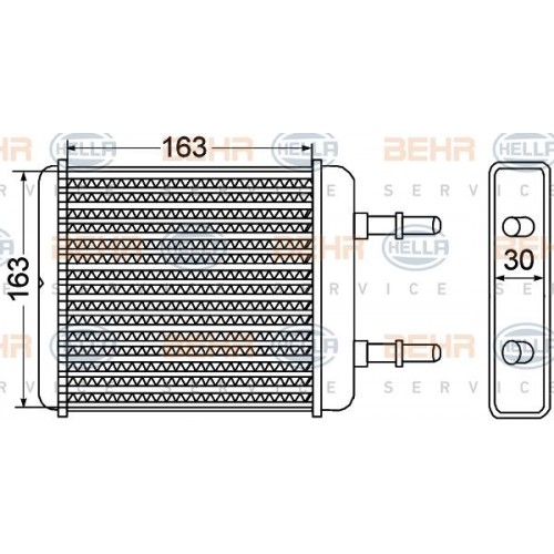 Ψυγείο Καλοριφέρ HYUNDAI ACCENT 1997 - 1999 ( UA ) ( X3 ) 069506500