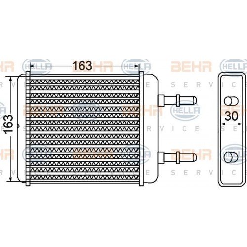 Ψυγείο Καλοριφέρ HYUNDAI ACCENT 1997 - 1999 ( UA ) ( X3 ) 069606500