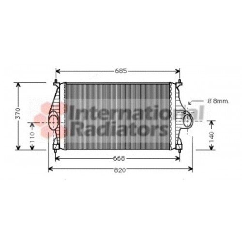 Ψυγείο Intercooler CITROEN XANTIA 1995 - 1998 ( X1 ) 071606210
