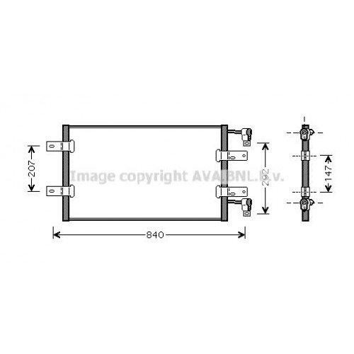 Ψυγείο A/C (Εξωτερικό) RENAULT TRAFFIC 2002 - 2006 ( FL ) 072306410