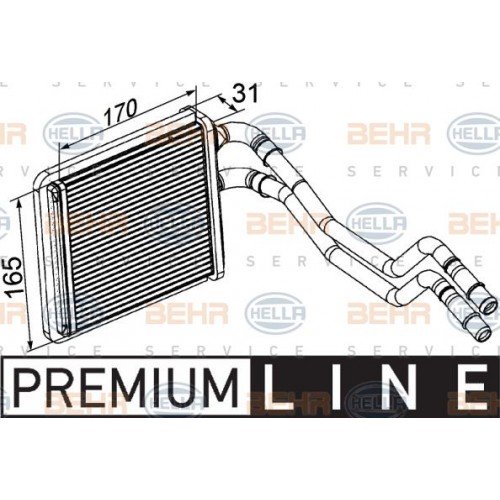 Ψυγείο Καλοριφέρ FORD FIESTA 2008 - 2013 ( Mk6 )( JA8 ) 072606500 Ψυγείο Καλοριφέρ FORD FIESTA 2008 - 2013 ( Mk6 )( JA8 ) 072606500