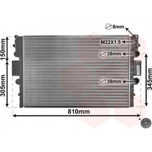 Ψυγείο Νερού IVECO DAILY 2000 - 2007 074306310 Ψυγείο Νερού IVECO DAILY 2000 - 2007 074306310